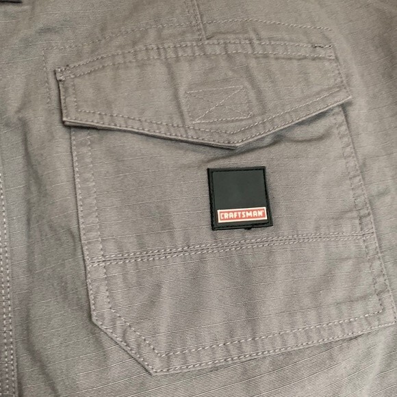 NWT Craftsman Grey Rib Stop Cargo Shorts Sz 42 - Picture 7 of 9